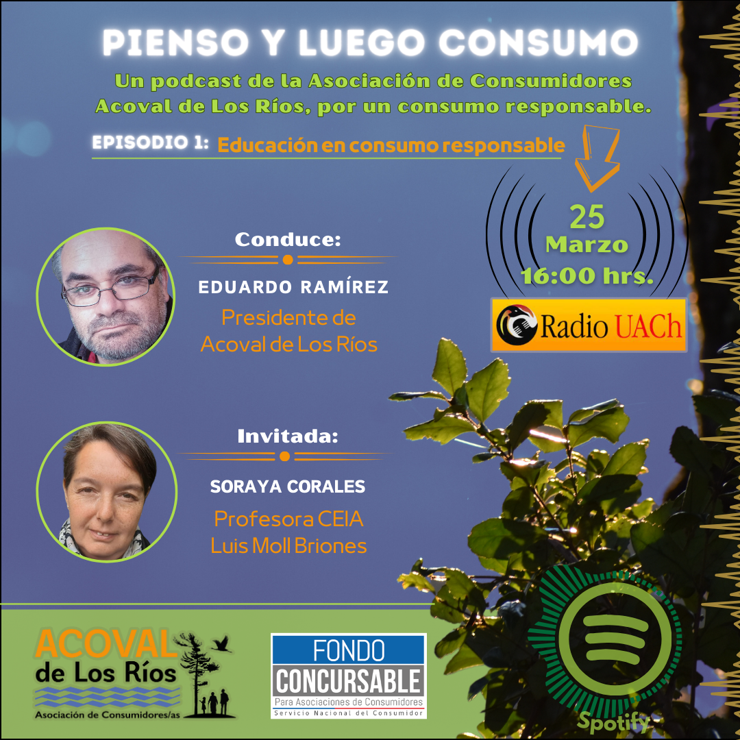 Podcast Acoval de Los Ríos: Pienso y luego consumo será retransmitido por radio UACh